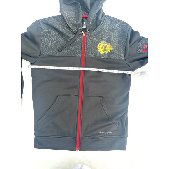 Chicago Blackhawks NHL Men’s Majestic Full Zip Jacket Black Size Medium Poly - Picture 7 of 9